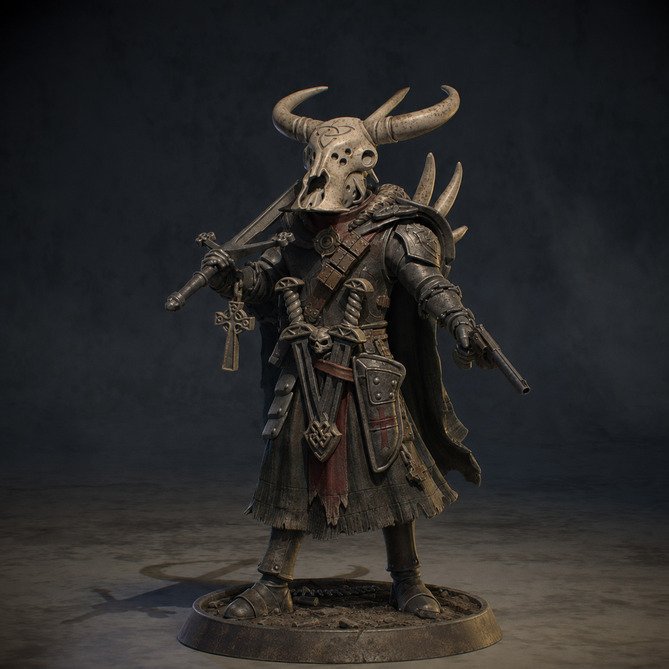 Miniature: Eire lieutenant Garth