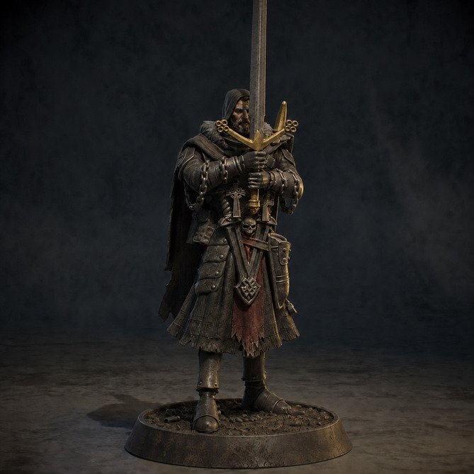 Miniature: Eire lieutenant Garth