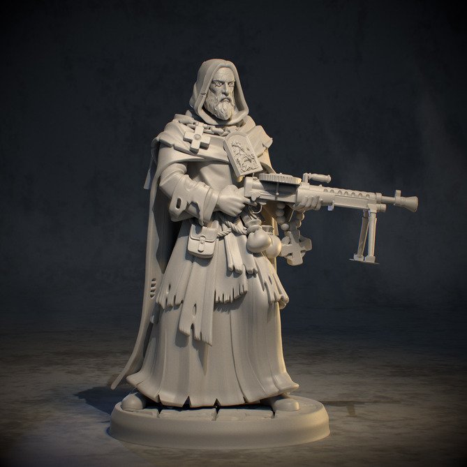 Miniature: Eire Blind Prophet Bran