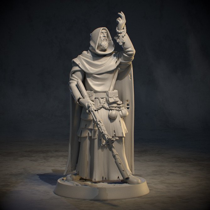 Miniature: Eire Blind Prophet Bran