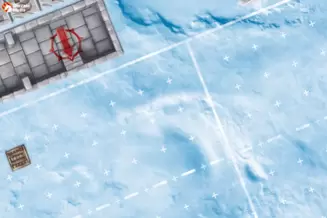 Battle mat: Blood bowl - Iced Bowl
