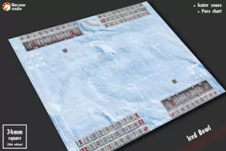 Battle mat: Blood bowl - Iced Bowl