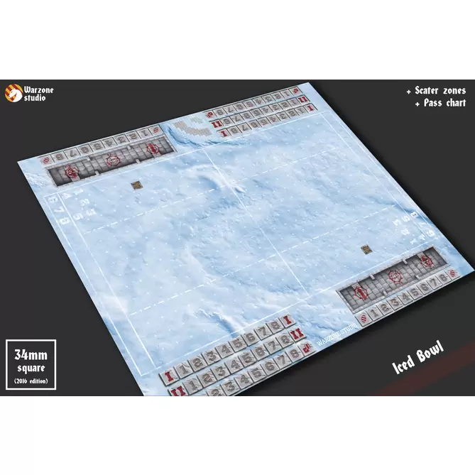 Battle mat: Blood bowl - Iced Bowl
