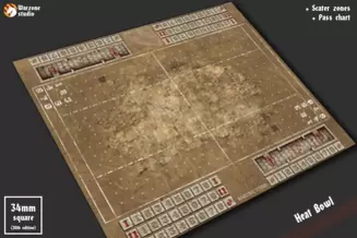 Battle mat: Blood bowl - Heat Bowl