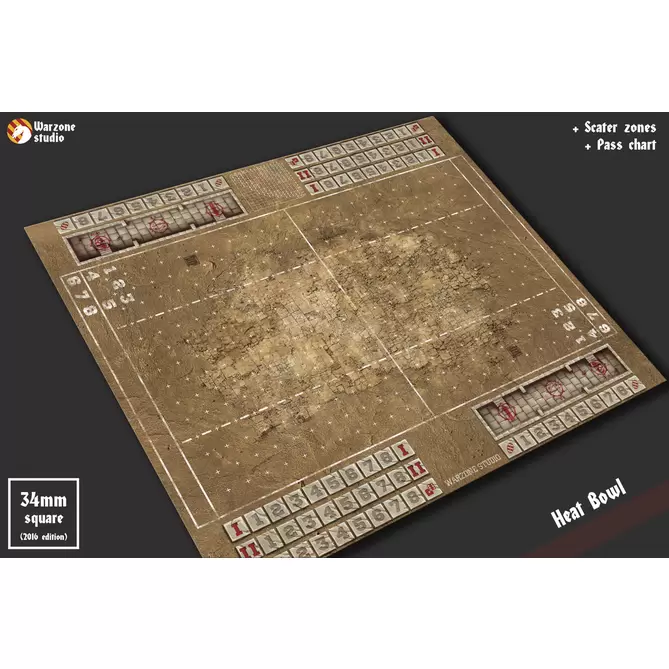Battle mat: Blood bowl - Heat Bowl
