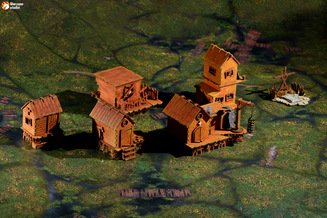 Wargaming terrain: Swamp Village