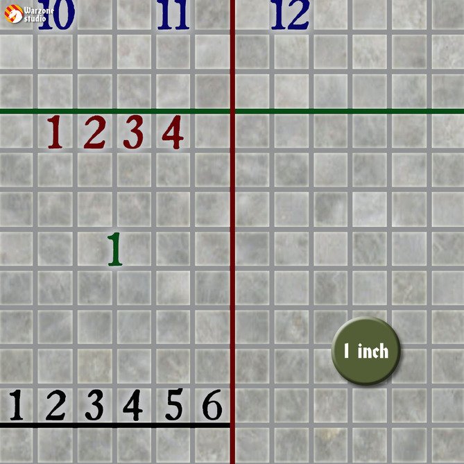 3 x 3 feet Battle mat: Paridine