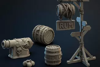 Miniature: Carcaros Dockyard