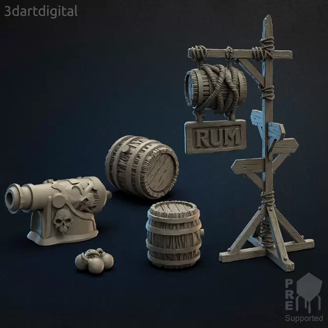 Miniature: Carcaros Dockyard