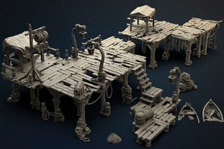 Miniature: Carcaros Dockyard
