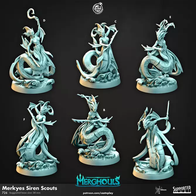 Miniature: Merkyes Siren Scouts