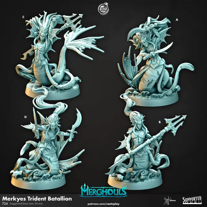 Miniature: Merkyes Trident Batallion