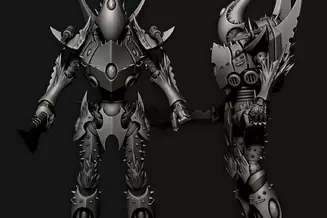 Miniature: Cursed Elves Titan Knight