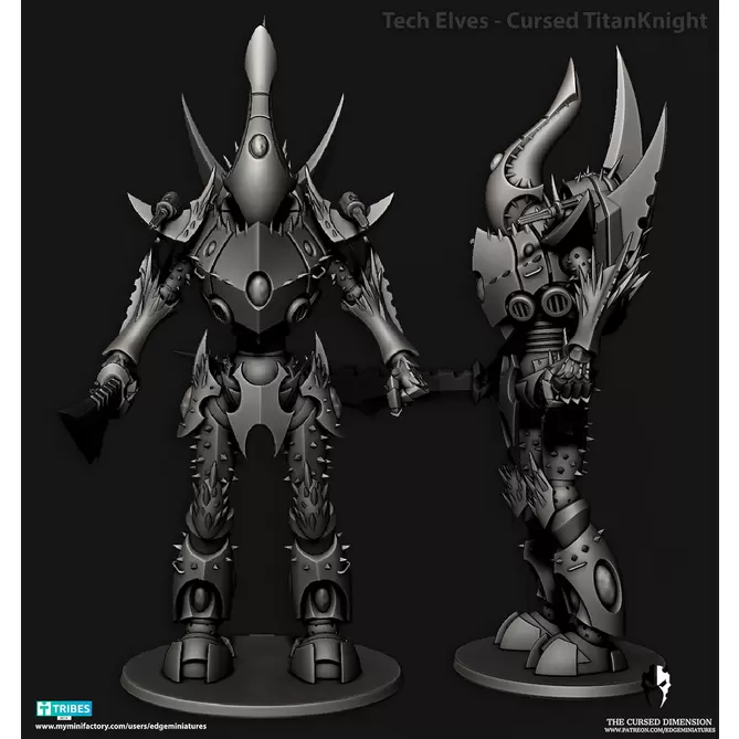 Miniature: Cursed Elves Titan Knight
