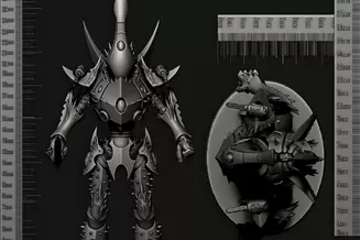 Miniature: Cursed Elves Titan Knight