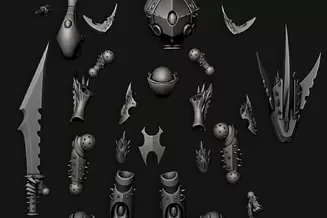 Miniature: Cursed Elves Titan Knight