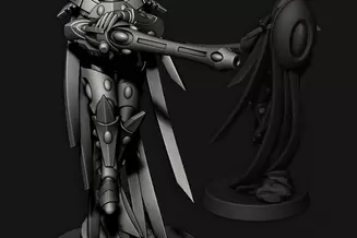 Miniature: Tech Elves Phantom Warriors