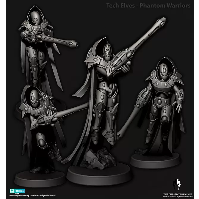 Miniature: Tech Elves Phantom Warriors