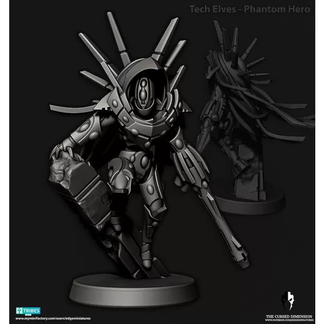 Миниатюра: Tech Elves Phantom Warrior Hero