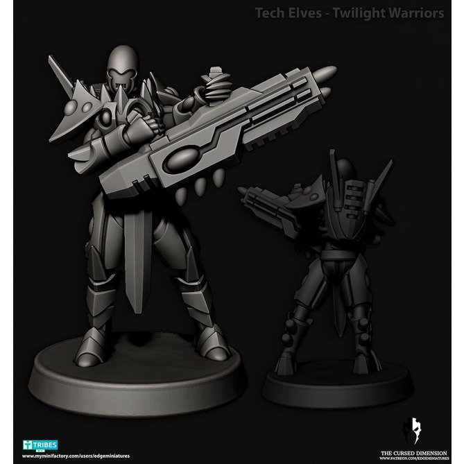 Miniature: Tech Elves Twilight Warriors