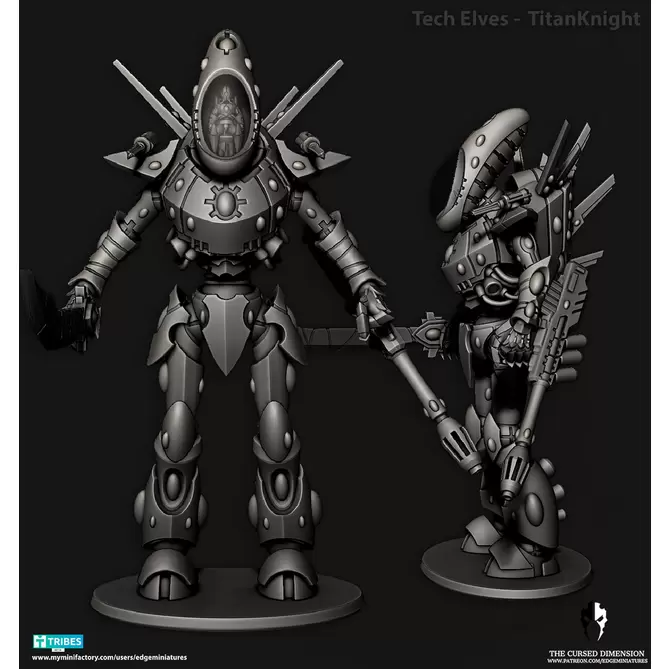 Miniature: Space Elves Titan Knight