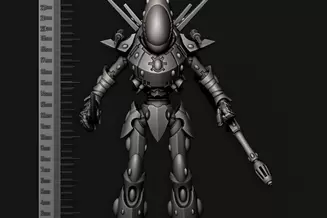 Miniature: Space Elves Titan Knight