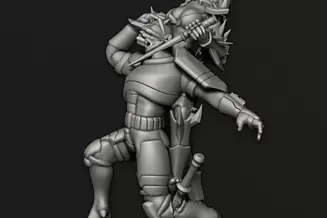 Miniature: Cursed Elves Arena Queen Pin-up
