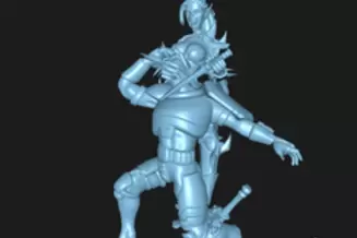 Миниатюра: Cursed Elves Arena Queen Pin-up 75mm