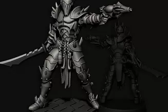 Миниатюра: Cursed Elves Alt Armored Warriors