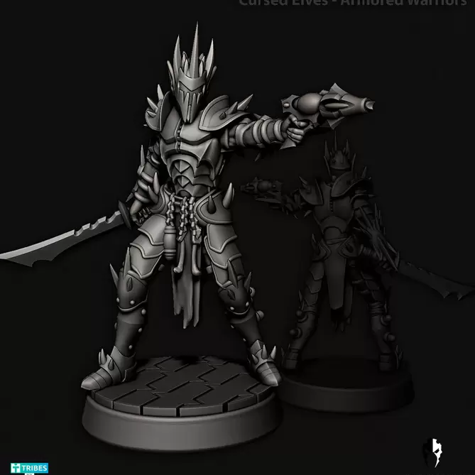 Миниатюра: Cursed Elves Alt Armored Warriors