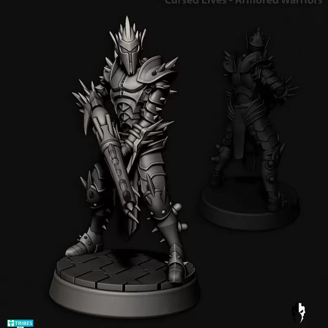 Миниатюра: Cursed Elves Alt Armored Warriors