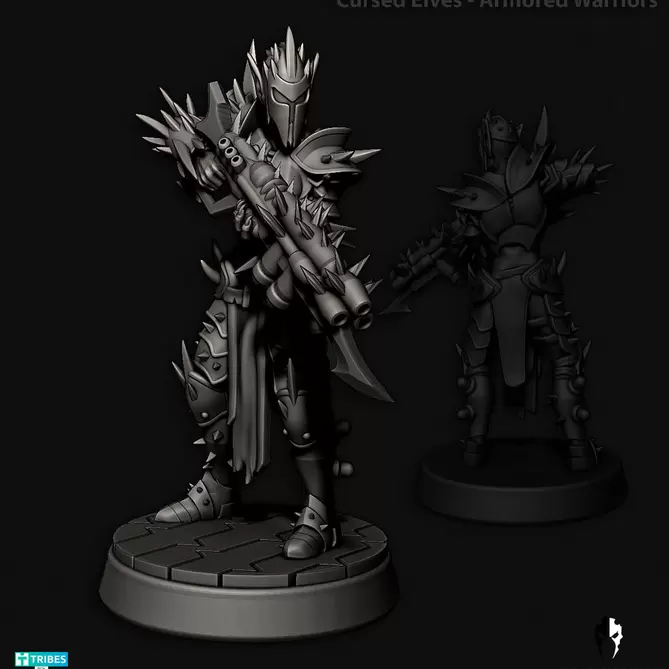 Миниатюра: Cursed Elves Alt Armored Warriors