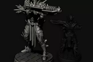 Миниатюра: Cursed Elves Alt Armored Warriors