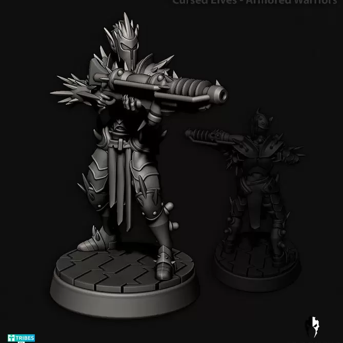 Миниатюра: Cursed Elves Alt Armored Warriors