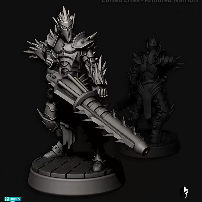 Миниатюра: Cursed Elves Alt Armored Warriors