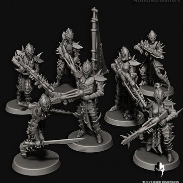Cursed Elves Armored Warriors