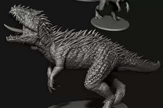 Miniature: Desert Elves Feral Rex
