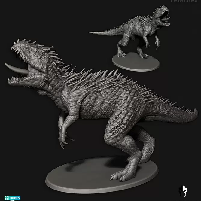 Miniature: Desert Elves Feral Rex