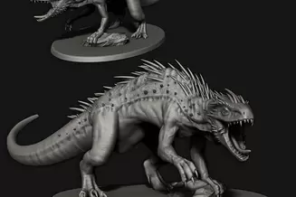 Миниатюра: Desert Elves Feral Super Raptor