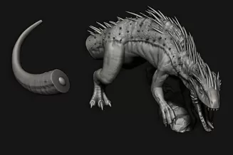 Миниатюра: Desert Elves Feral Super Raptor