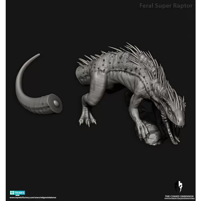 Миниатюра: Desert Elves Feral Super Raptor