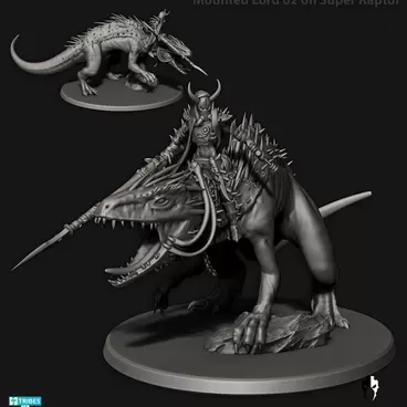 Desert Elves Super Raptor Rider Lord