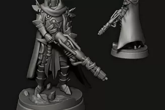 Miniature: Desert Elves Sand Walkers