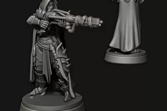 Miniature: Desert Elves Sand Walkers