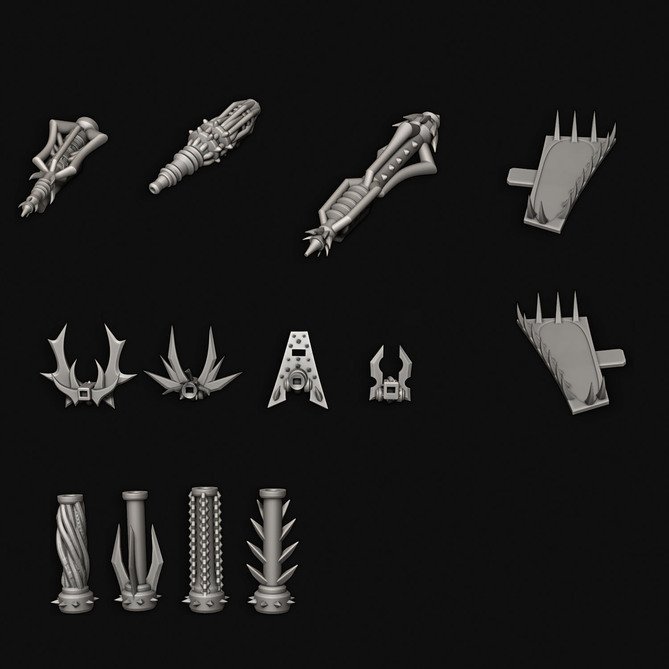 Miniature: Space Pirates Ship Heavy Weapons Upgrade