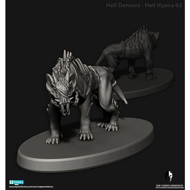 Miniature: Hell Beasts Hell Hyenas