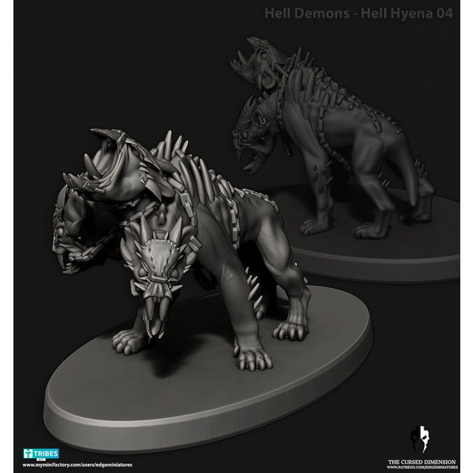 Miniature: Hell Beasts Hell Hyenas