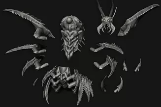 Miniature: Hive Aliens Centipede