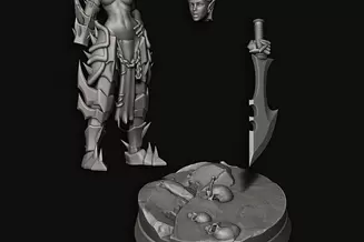Miniature: Pureblood Warriors Pinup