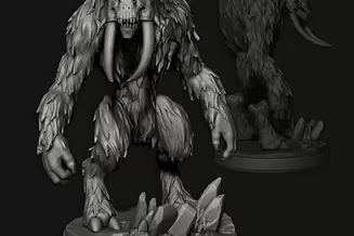 Miniature: Snow Elves Snow Devils